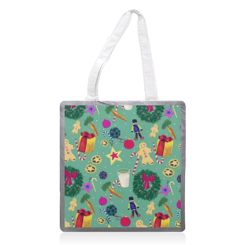 Tote Bags, A Merry Christmas By Minniemorris Art 1 Tote Bags, A Merry Christmas By Minniemorris Art