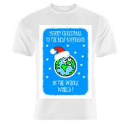 T-shirts, Best Boyfriend Christmas Greeting By Adam Regester