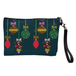 Cosmetic Bag, CHRISTMAS BAUBLES By PEARL & CLOVER