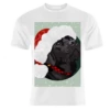 T-shirts, Christmas Black Labrador Print By The Girl Next Draw