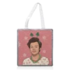 Tote Bags, Christmas Boppers Harry Snow Print By The Girl Next Draw
