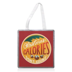 Tote Bags, Christmas Calories Funny Xmas Festive Food Giftware By AbiGoLucky