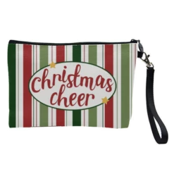 Cosmetic Bag, Christmas Cheer Pattern By The Girl Next Draw