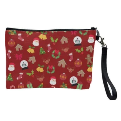 Cosmetic Bag, Christmas Collage Red By Riad Mannan