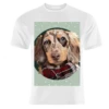 T-shirts, Christmas Dachshund Print By The Girl Next Draw