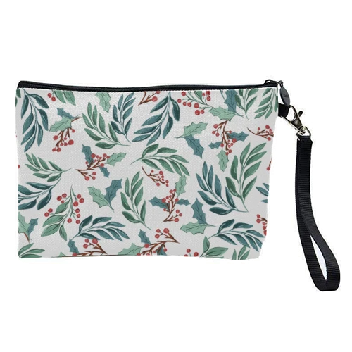 Cosmetic Bag, Christmas Florals By Mukta Lata Barua 1 Cosmetic Bag, Christmas Florals By Mukta Lata Barua