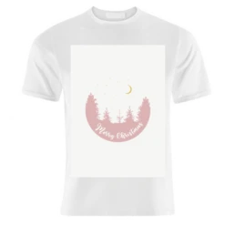 T-shirts, Christmas Forest Scene (white) By Cheryl Boland
