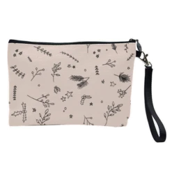 Cosmetic Bag, Christmas In Nature (Colourless) By Pink And Pip