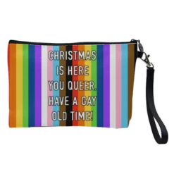 Cosmetic Bag, Christmas Is Here You Queer! By Adam Regester
