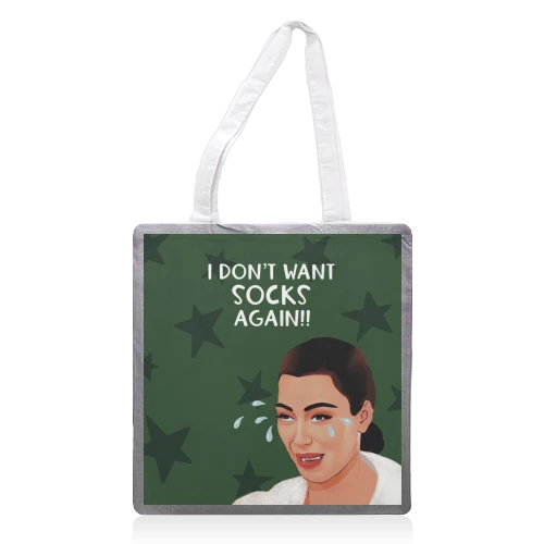Tote Bags, Christmas: Kim K Ugly Crying By Giddy Kipper 1 Tote Bags, Christmas: Kim K Ugly Crying By Giddy Kipper