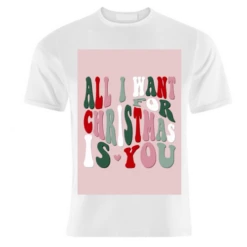 T-shirts, Christmas Partner Love Print By The Girl Next Draw