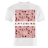 T-shirts, Christmas Pattern In Pink By The Girl Next Draw