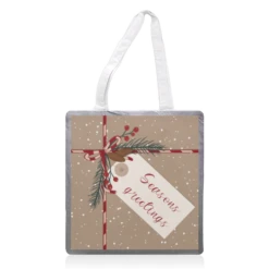 Tote Bags, Christmas Present Illustration By The Girl Next Draw