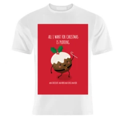 T-shirts, Christmas Pudding By Mandy Kippax