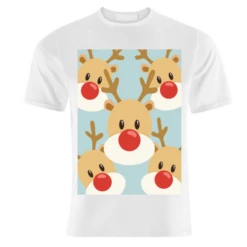T-shirts, Christmas Reindeer By Cheryl Boland