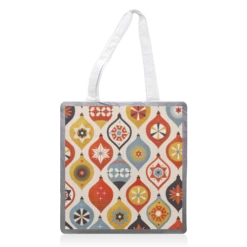 Tote Bags, Christmas Retro Baubles Pattern By Ania Wieclaw
