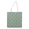 Tote Bags, Christmas Tree Pattern In Green By The Girl Next Draw