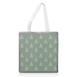 Tote Bags, Christmas Tree Pattern In Green By The Girl Next Draw