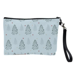 Cosmetic Bag, Christmas Tree Pattern Print By The Girl Next Draw