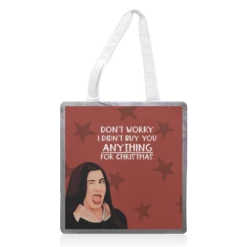 Tote Bags, Christmas: Winking Face Meme By Giddy Kipper