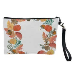 Cosmetic Bag, Christmas Wreath By Mukta Lata Barua