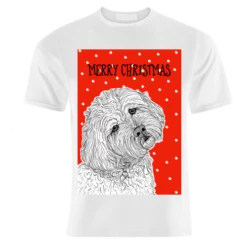 T-shirts, Cockapoo Christmas Greeting By Adam Regester