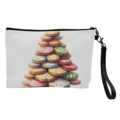 Cosmetic Bag, Cookie Mountain Christmas Tree By Ara Liliput