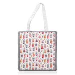 Tote Bags, Cute Watercolor Christmas Rudolph Reindeers By Ninola Design