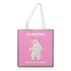 Tote Bags, Dancing Polar Bear Christmas Greeting By Adam Regester