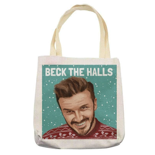 Tote Bags, David Beckham Christmas Beck The Halls By AbiGoLucky 2 Tote Bags, David Beckham Christmas Beck The Halls By AbiGoLucky - Image 2
