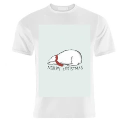 T-shirts, Dreaming Christmas Polar Bear By Yazmin Brooks