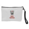 Cosmetic Bag, French Bulldog Portrait Christmas Greeting By Adam Regester