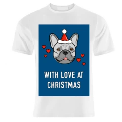 T-shirts, Frenchie Christmas Love By Adam Regester
