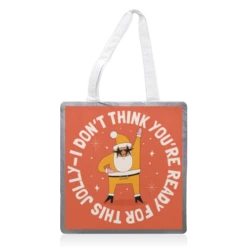 Tote Bags, Funny Santa Christmas Design By AbiGoLucky