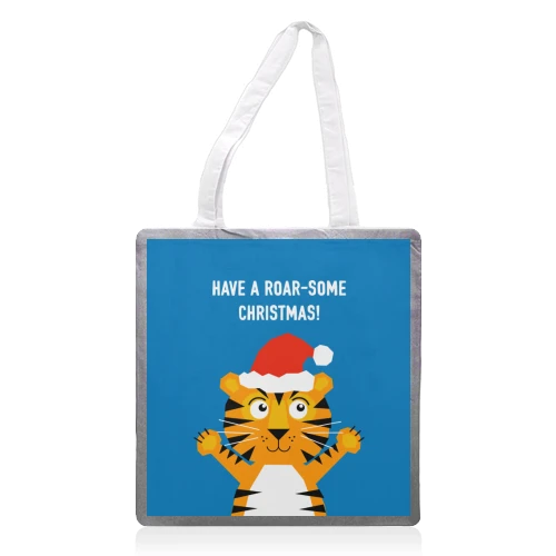 Tote Bags, Have A Roar-some Christmas! By Adam Regester 1 Tote Bags, Have A Roar-some Christmas! By Adam Regester