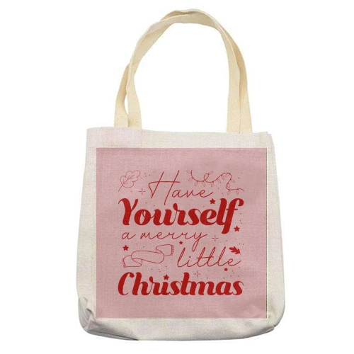 Tote Bags, Have Yourself A Merry Little Christmas By The Girl Next Draw 2 Tote Bags, Have Yourself A Merry Little Christmas By The Girl Next Draw - Image 2