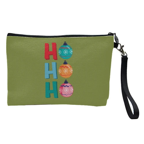 Cosmetic Bag, Ho Ho Ho Merry Christmas By Laura Lonsdale 1 Cosmetic Bag, Ho Ho Ho Merry Christmas By Laura Lonsdale