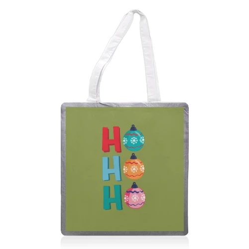 Tote Bags, Ho Ho Ho Merry Christmas By Laura Lonsdale 1 Tote Bags, Ho Ho Ho Merry Christmas By Laura Lonsdale
