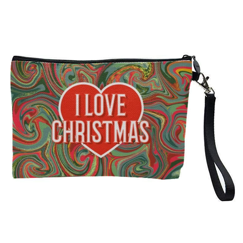 Cosmetic Bag, I Love Christmas By Adam Regester 1 Cosmetic Bag, I Love Christmas By Adam Regester