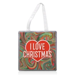 Tote Bags, I Love Christmas By Adam Regester