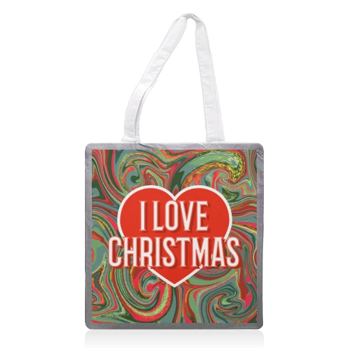 Tote Bags, I Love Christmas By Adam Regester 1 Tote Bags, I Love Christmas By Adam Regester