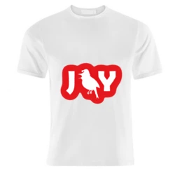 T-shirts, JOY Christmas Robin Collection By Catherine Critchley.