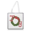 Tote Bags, Joy - Christmas Wreath By The Pattern Parade