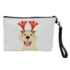 Cosmetic Bag, Labrador Wearing Christmas Antlers By Adam Regester