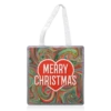 Tote Bags, Marbled Merry Christmas By Adam Regester