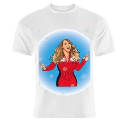 T-shirts, Mariah Carey Christmas Collection By Catherine Critchley.