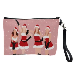 Cosmetic Bag, Mean Girls Jingle Bell Rock Christmas Print By The Girl Next Draw