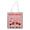 Tote Bags, Mean Girls Jingle Bell Rock Christmas Print By The Girl Next Draw