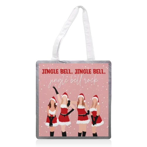 Tote Bags, Mean Girls Jingle Bell Rock Christmas Print By The Girl Next Draw 1 Tote Bags, Mean Girls Jingle Bell Rock Christmas Print By The Girl Next Draw