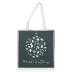 Tote Bags, Merry Christmas Babble Print By The Girl Next Draw